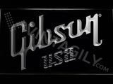 Gibson USA LED Neon Sign USB - White - TheLedHeroes