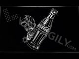 Coca Cola Bottle LED Neon Sign USB - White - TheLedHeroes