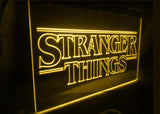 Stranger Things LED Neon Sign USB - Yellow - TheLedHeroes