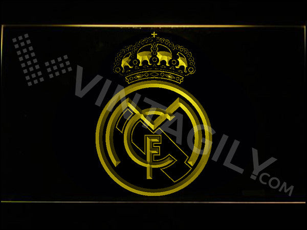 Real Madrid LED Sign - Yellow - TheLedHeroes