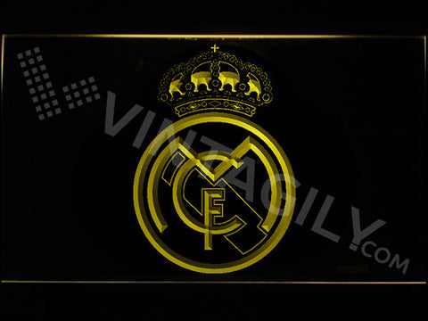 FREE Real Madrid LED Sign - Yellow - TheLedHeroes