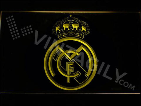 Real Madrid LED Neon Sign USB - Yellow - TheLedHeroes