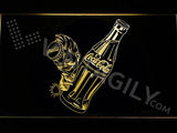 Coca Cola Bottle LED Neon Sign USB - Yellow - TheLedHeroes