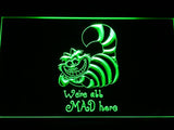 Disney Cheshire Cat Alice in Wonderland (2) LED Neon Sign USB - Green - TheLedHeroes