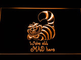 Disney Cheshire Cat Alice in Wonderland (2) LED Neon Sign USB - Orange - TheLedHeroes