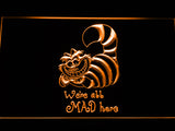 FREE Disney Cheshire Cat Alice in Wonderland (2) LED Sign - Orange - TheLedHeroes