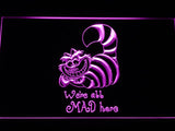 Disney Cheshire Cat Alice in Wonderland (2) LED Neon Sign Electrical - Purple - TheLedHeroes
