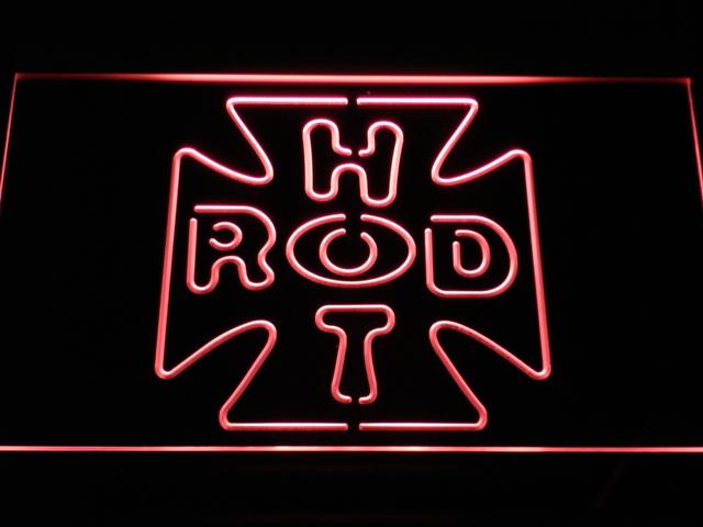 Hot Rod Garage (2) LED Neon Sign Electrical - Red - TheLedHeroes