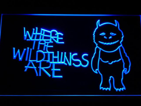 Where the Wild Things Are LED Neon Sign USB - Blue - TheLedHeroes