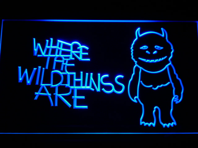 FREE Where the Wild Things Are LED Sign - Blue - TheLedHeroes