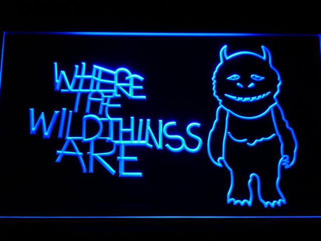 Where the Wild Things Are LED Neon Sign Electrical - Blue - TheLedHeroes