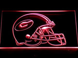 Green Bay Packers Helmet LED Neon Sign Electrical - Red - TheLedHeroes