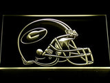 Green Bay Packers Helmet LED Neon Sign Electrical - Yellow - TheLedHeroes