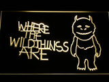 Where the Wild Things Are LED Neon Sign USB - Yellow - TheLedHeroes