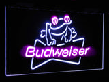 Budweiser Frog Dual Color LED Sign -  - TheLedHeroes
