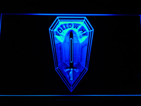 FREE U.S. Army Infantry Follow Me LED Sign - Blue - TheLedHeroes