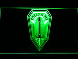 U.S. Army Infantry Follow Me LED Neon Sign USB - Green - TheLedHeroes