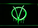 FREE V for Vendetta LED Sign - Green - TheLedHeroes