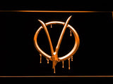 V for Vendetta LED Neon Sign Electrical - Orange - TheLedHeroes