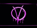 V for Vendetta LED Neon Sign Electrical - Purple - TheLedHeroes