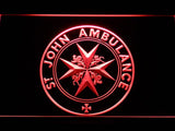 St John Ambulance LED Neon Sign USB - Red - TheLedHeroes