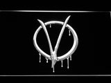 FREE V for Vendetta LED Sign - White - TheLedHeroes