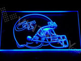 Georgia Tech Yellow Jackets LED Neon Sign Electrical - Blue - TheLedHeroes