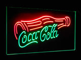 Coca Cola Bottle Drink Dual Color LED Sign - Normal Size (12x8.5in) - TheLedHeroes