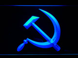 FREE Hammer and Sickle  LED Sign - Blue - TheLedHeroes