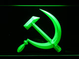FREE Hammer and Sickle  LED Sign - Green - TheLedHeroes