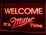 FREE Miller Welcome It's Time LED Sign - Red - TheLedHeroes