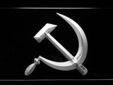 Hammer and Sickle  LED Neon Sign USB - White - TheLedHeroes