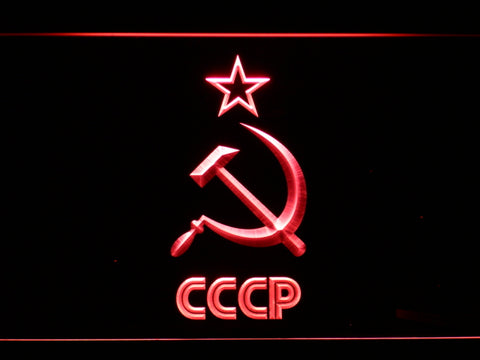 FREE Hammer and Sickle CCCP LED Sign - Red - TheLedHeroes