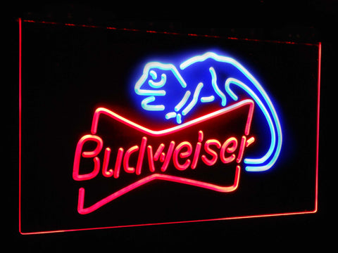 Budweiser Lizard Dual Color LED Sign - Normal Size (12x8.5in) - TheLedHeroes