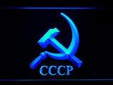 Hammer and Sickle CCCP (2) LED Neon Sign Electrical - Blue - TheLedHeroes