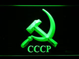 Hammer and Sickle CCCP (2) LED Neon Sign Electrical - Green - TheLedHeroes