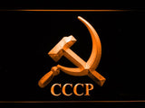 Hammer and Sickle CCCP (2) LED Neon Sign Electrical - Orange - TheLedHeroes