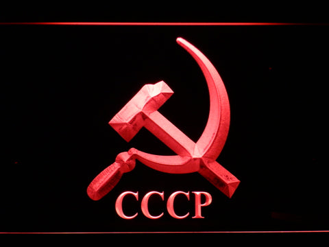 FREE Hammer and Sickle CCCP (2) LED Sign - Red - TheLedHeroes