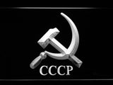 FREE Hammer and Sickle CCCP (2) LED Sign - White - TheLedHeroes