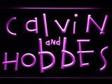 Calvin and Hobbes LED Neon Sign USB - Purple - TheLedHeroes