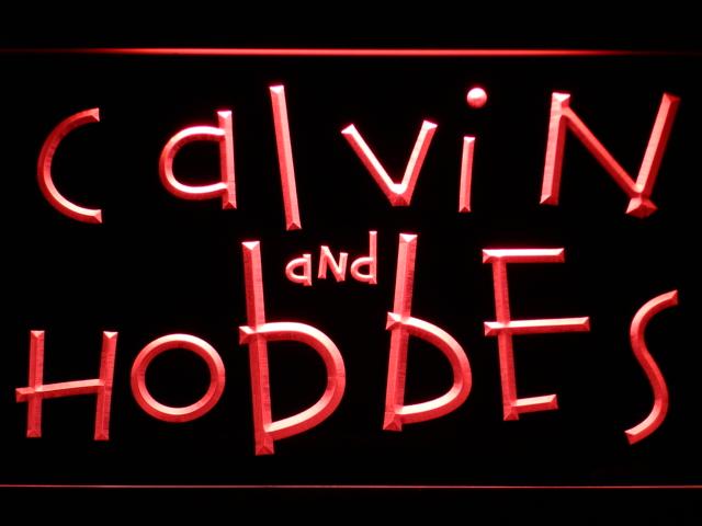 Calvin and Hobbes LED Neon Sign Electrical - Red - TheLedHeroes