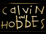Calvin and Hobbes LED Neon Sign Electrical - Yellow - TheLedHeroes