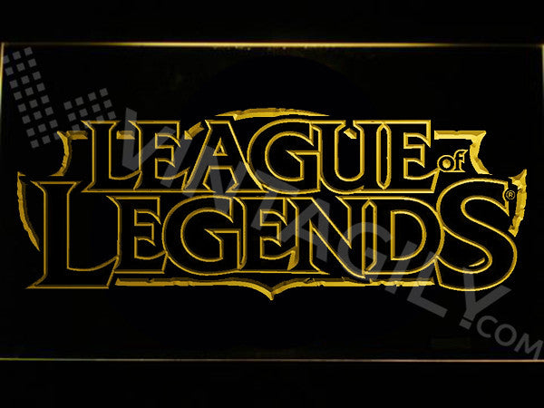 FREE League of Legends LED Sign - Yellow - TheLedHeroes