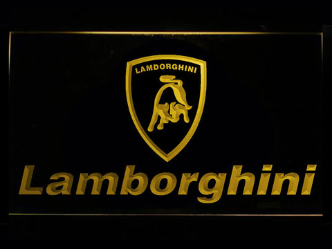 Lamborghini 2 LED Sign - Normal Size (12x8in) - TheLedHeroes