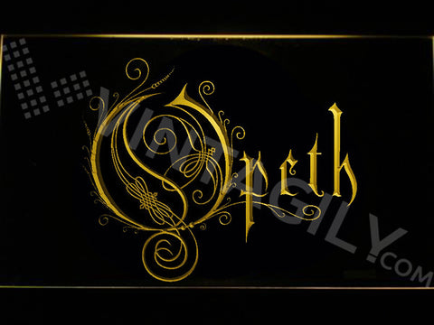 FREE Opeth LED Sign - Yellow - TheLedHeroes