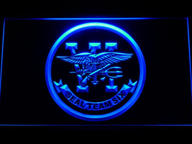 Navy SEAL Team Six LED Neon Sign Electrical - Blue - TheLedHeroes