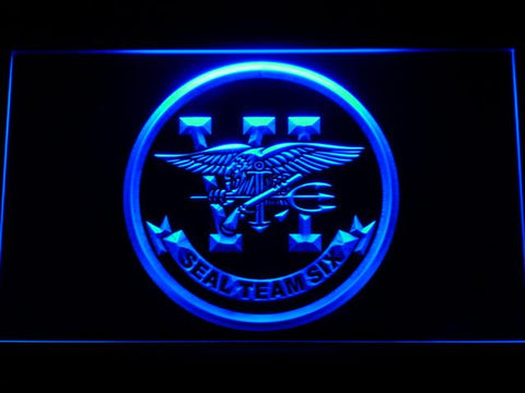 Navy SEAL Team Six LED Neon Sign Electrical - Blue - TheLedHeroes