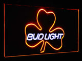 Bud Light Shamrock Dual Color LED Sign - Normal Size (12x8.5in) - TheLedHeroes