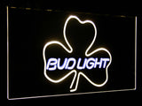 Bud Light Shamrock Dual Color LED Sign - Normal Size (12x8.5in) - TheLedHeroes