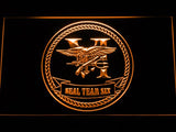 Navy SEAL Team Six (2) LED Neon Sign Electrical - Orange - TheLedHeroes
